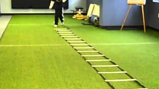 Youth Agility Ladder Drills [upl. by Marlowe]