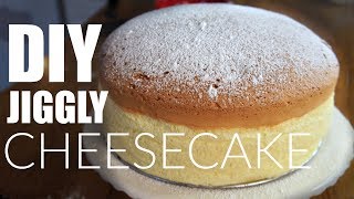 DIY JIGGLY Japanese Cotton CHEESECAKE Recipe  You Made What [upl. by Otit]