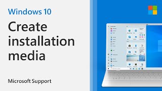 How to Create Installation Media for Windows 10  Microsoft [upl. by Noteloc]