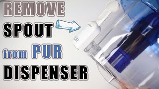 How to Remove Spout from PUR Water Dispenser [upl. by Selec787]