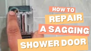 Frameless Shower Door Sagging Repair [upl. by Shippee324]