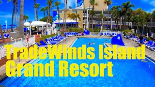 Tour of the TradeWinds Island Grand Resort St Pete FL【4K】 [upl. by Aja846]