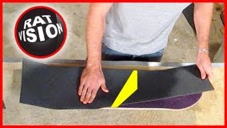 Put On Skateboard amp Longboard Grip Tape CORRECTLY [upl. by Helsie]