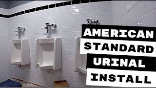 AMERICAN STANDARD URINAL INSTALLATION [upl. by Moshell]