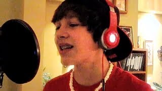 quotNever Say Neverquot Justin Bieber cover  14 year old Austin Mahone [upl. by Ahseid]