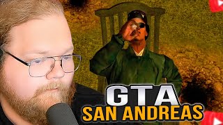 T2x2 ВПЕРВЫЕ ИГРАЕТ в GTA SAN ANDREAS 3 [upl. by Lamb]