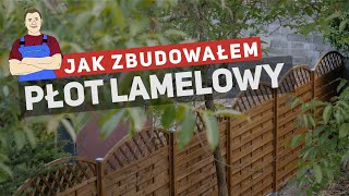 Montaż ogrodzenia  płot lamelowy ażurowy [upl. by Rowe706]