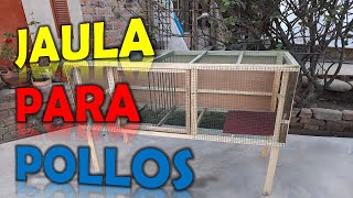 JAULA para pollos muy fácil de elaborar [upl. by Ahsema]